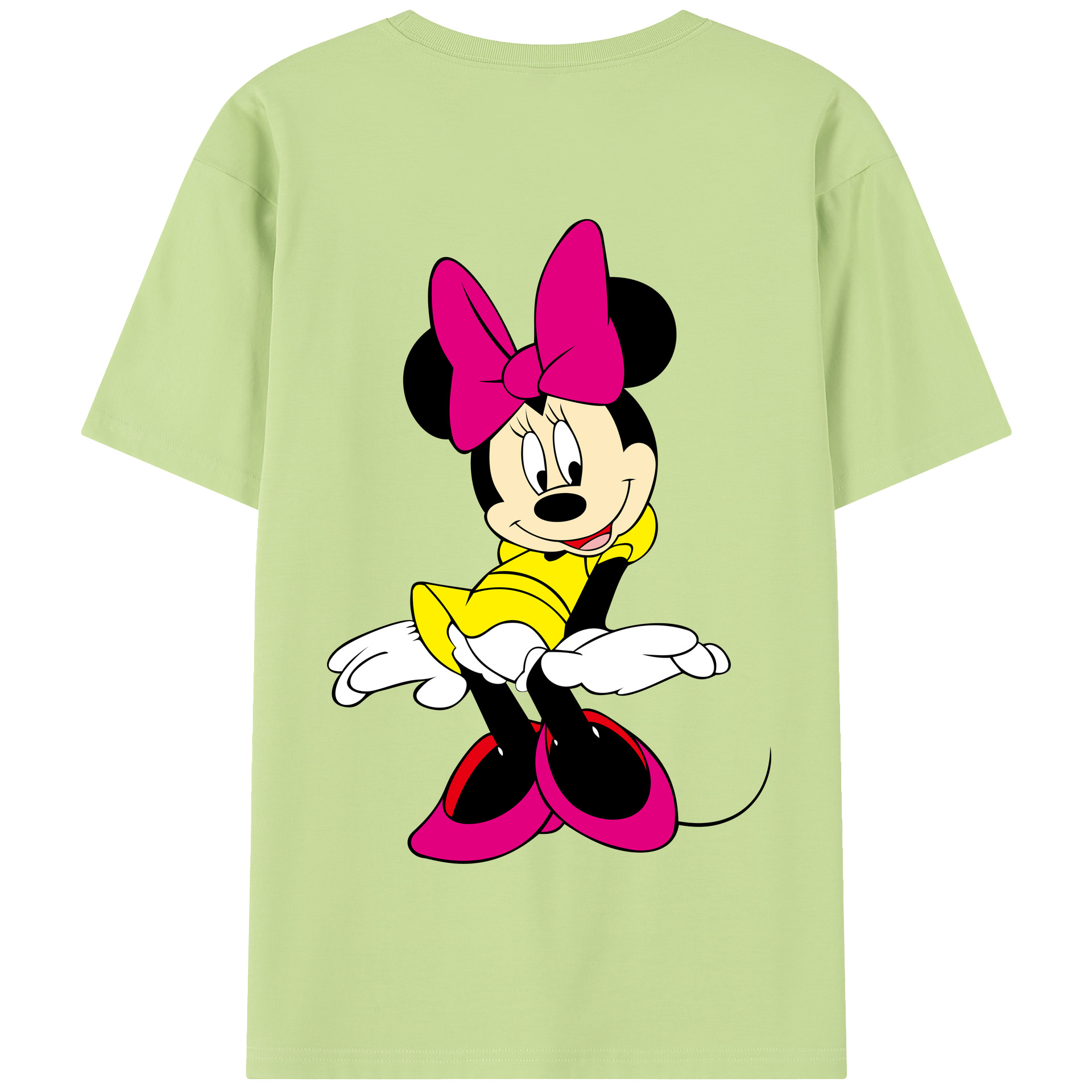 （画像用） ミッキーマウス Mickey Mouse 綿100％半袖Tシャツ（背面プリント）